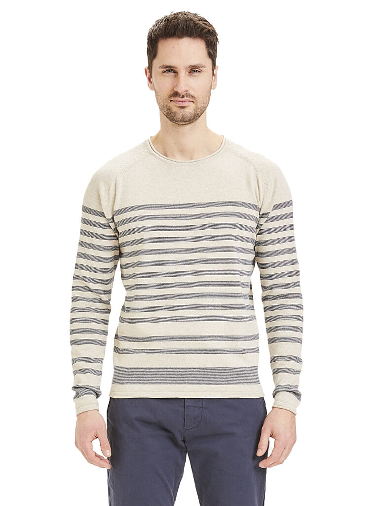 KNOWLEDGE COTTON APPAREL Pullover Forest beige | L